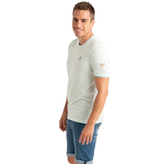Herren Kurzarm-Mikrostreifen T-Shirt PRI2532 - Image 2