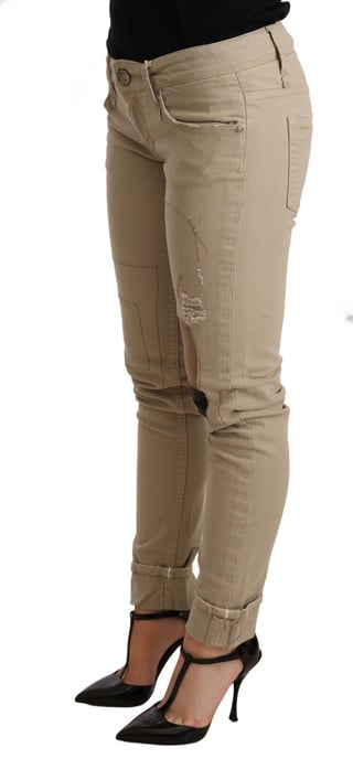 Acht Skinny Jeans mit distressed Patch-Details - Image 2