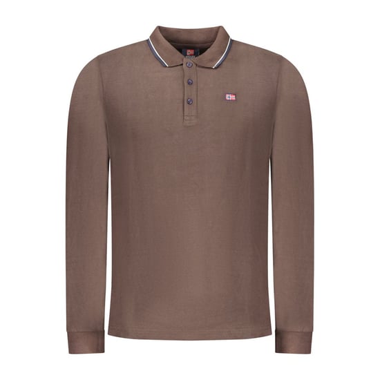 Norwegen 1963 Marrone Baumwolle Herren Poloshirt - Image 1