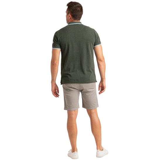 Herren Polo-Shirt mit kurzen Ärmeln, Baumwoll-Melange-Strick PRI2636 - Image 5