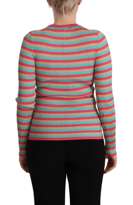 Dolce Gabbana Tsh7618 Geripptes Strickoberteil - Image 3