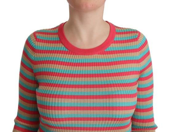 Dolce Gabbana Tsh7618 Geripptes Strickoberteil - Image 4