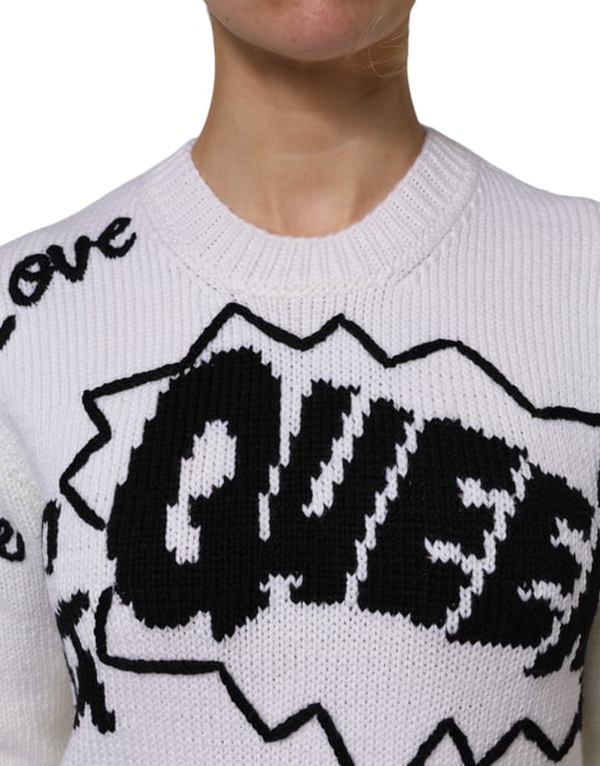 Schriftzug-Print Langarmpullover - Image 6