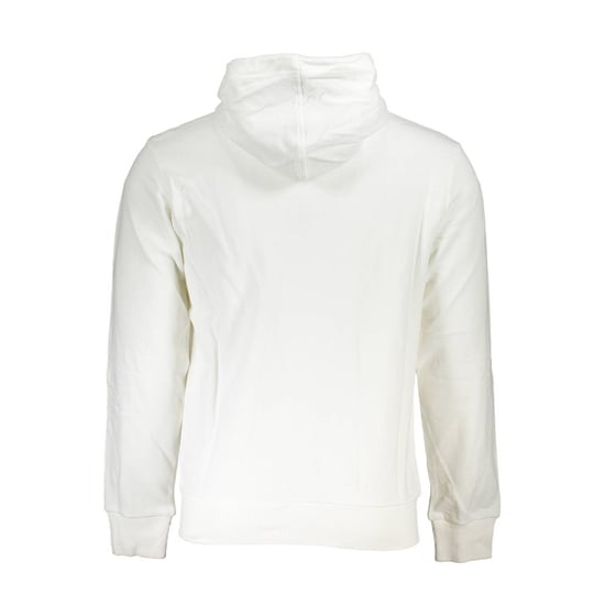 La Martina Weißer Baumwoll-Herrenpullover mit Kapuze und Reißverschlusstaschen - Weiß - Image 2