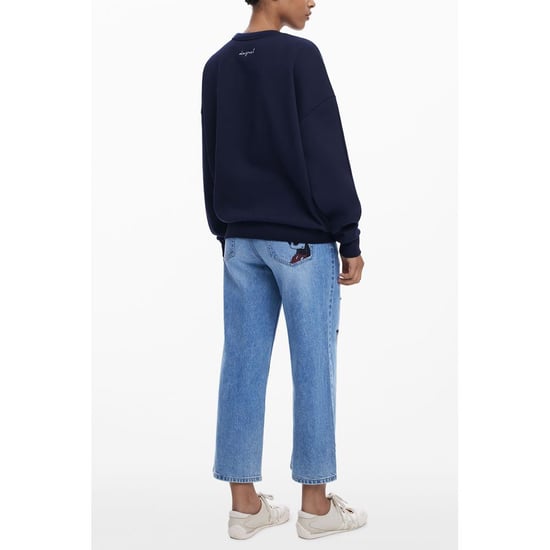Desigual Blu Baumwoll Damen Sweatshirt - Image 2