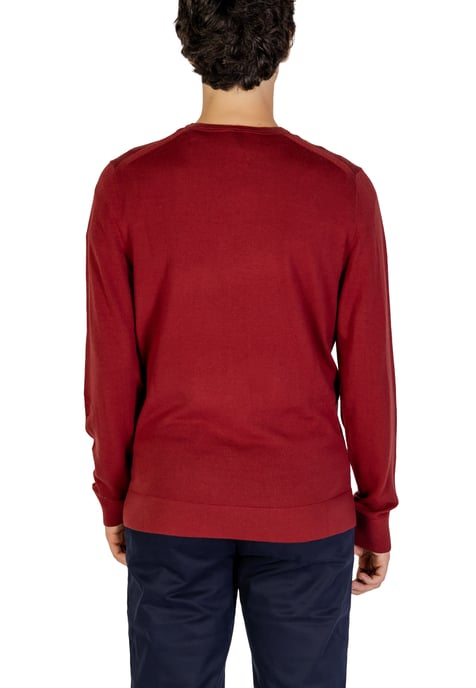 Crewneck-Pullover Uni Bordeauxrot - Image 2