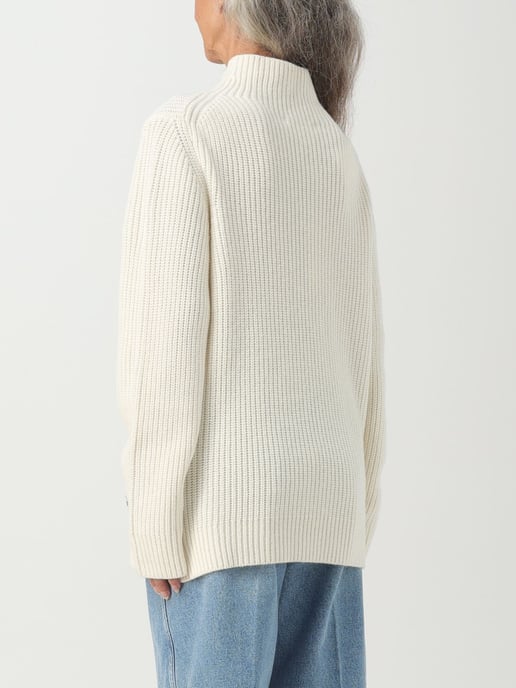 Rippstrick-Mock-Neck-Pullover aus Merinowolle - Image 2