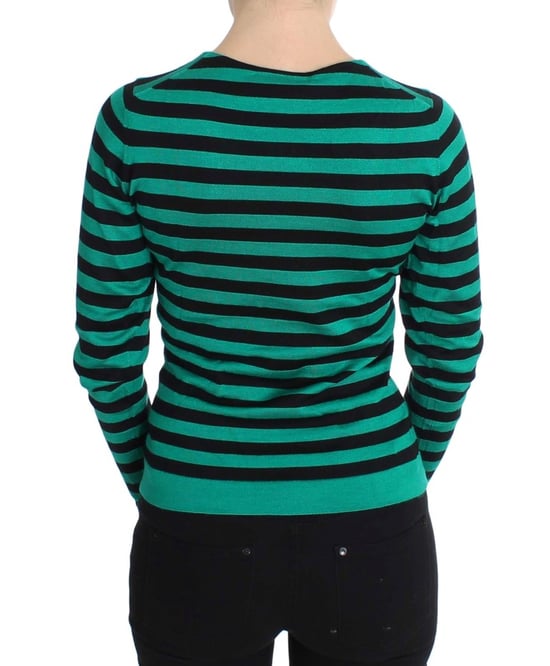 Gestreifter Strickpullover mit langen Ärmeln - Image 3