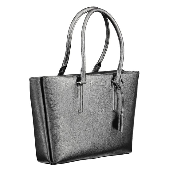 Calvin Klein Schwarze Polyurethan Damen Schultertasche - Image 2
