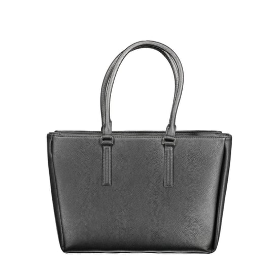 Calvin Klein Schwarze Polyurethan Damen Schultertasche - Image 3