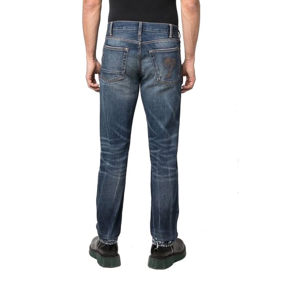 Palm Angels Blaue Baumwoll-Stiftjeans - Image 3