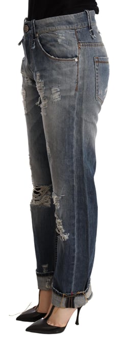 Boyfriend Jeans mit Abnutzungen und Rissen - Image 2