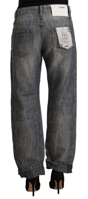Lässige Jeans mit Cupped Saum und Used-Look - Image 2