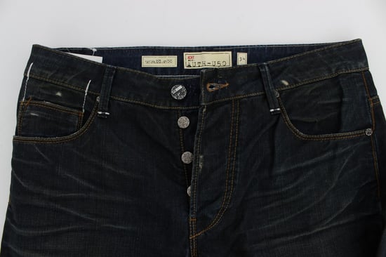 Gerade geschnittene Dunkelblau Jeans - Image 5