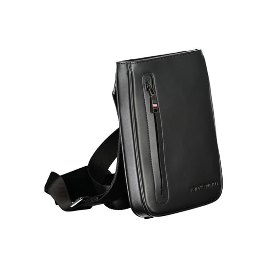 Tommy Hilfiger Schwarze Polyurethan Herren Schultertasche - Image 3