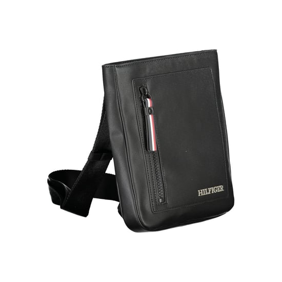 Tommy Hilfiger Schwarze Polyurethan Herren Umhängetasche - Image 3