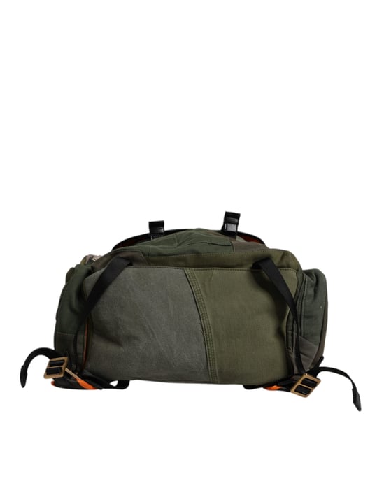Militärgrüner Patchwork-Reiserucksack - Image 5