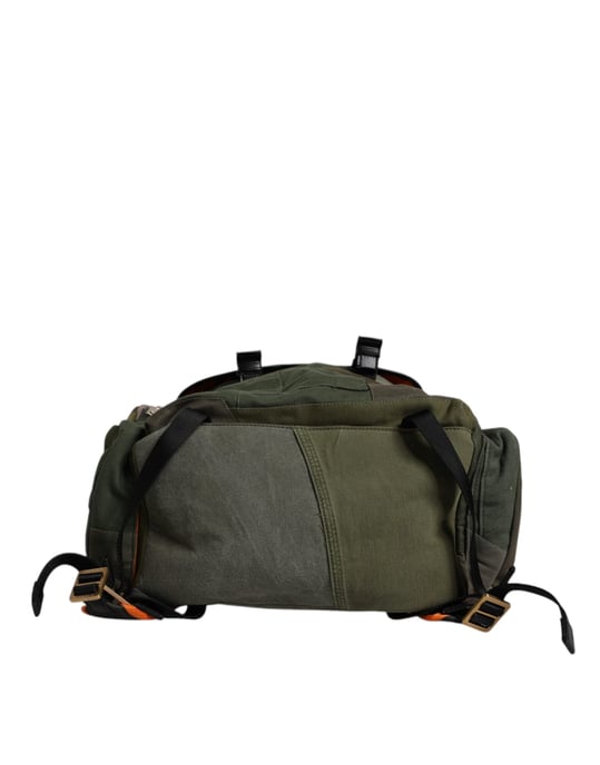 Militärgrüner Patchwork-Reiserucksack - Image 6