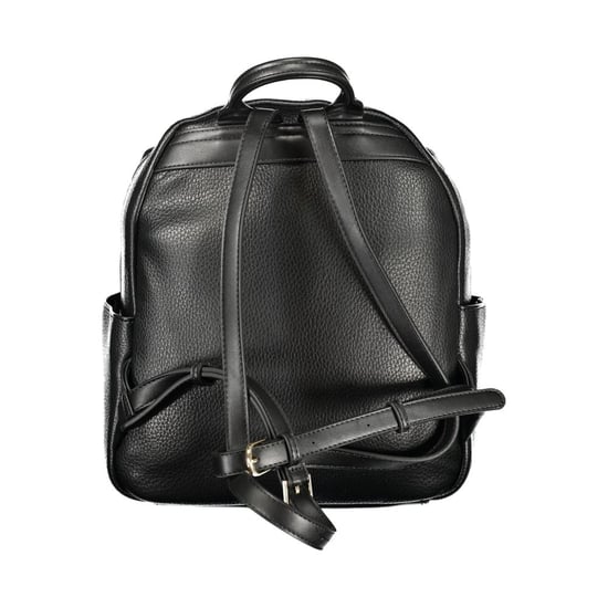 Mario Valentino Schwarzer Polyurethan Damen Rucksack - Image 2