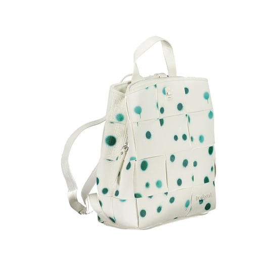 Desigual Weiße Polyurethan Damenrucksack - Image 3