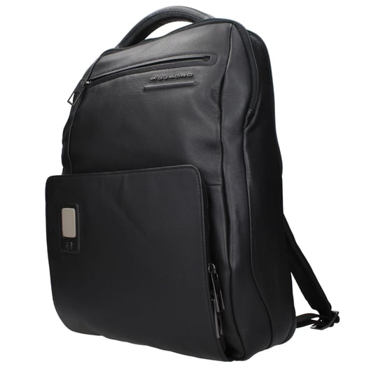Piquadro Schwarzer Leder-Rucksack - Image 2
