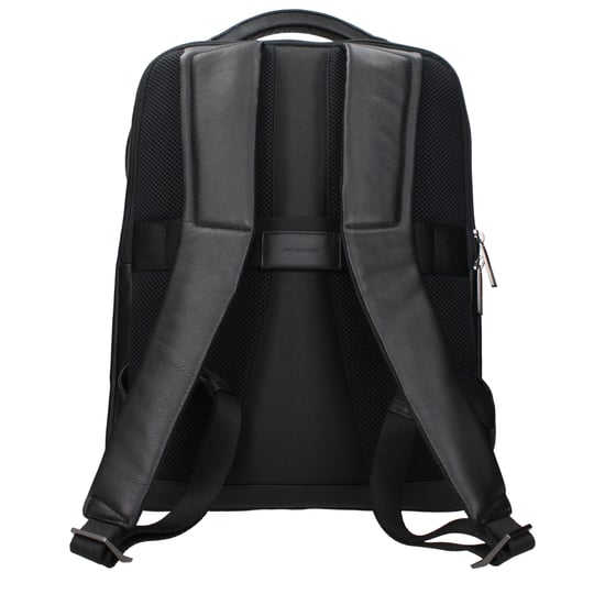 Piquadro Schwarzer Leder-Rucksack - Image 3