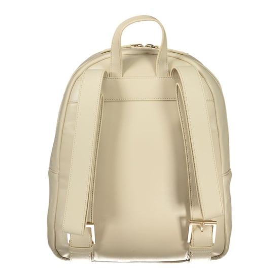 Mario Valentino Beiger Polyurethan Damen Rucksack - Image 2