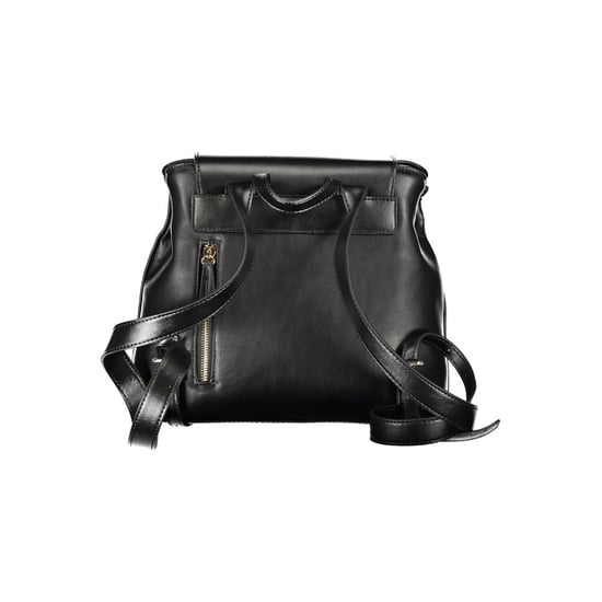 Mario Valentino Schwarzer Polyurethan Damen-Rucksack - Image 2