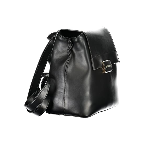 Mario Valentino Schwarzer Polyurethan Damen-Rucksack - Image 3