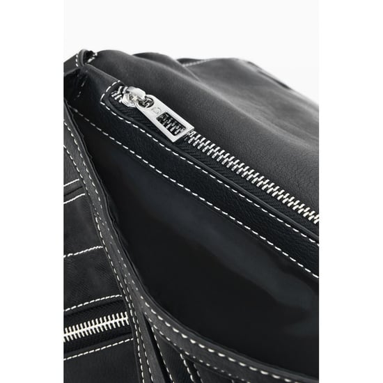 Desigual Schwarzer Polyurethan Damenrucksack - Image 3