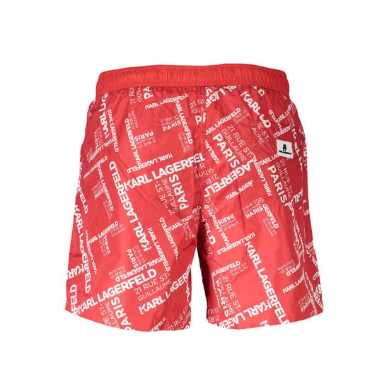 Karl Lagerfeld Rosso Polyester Herren Bade-Boxershorts - Image 2