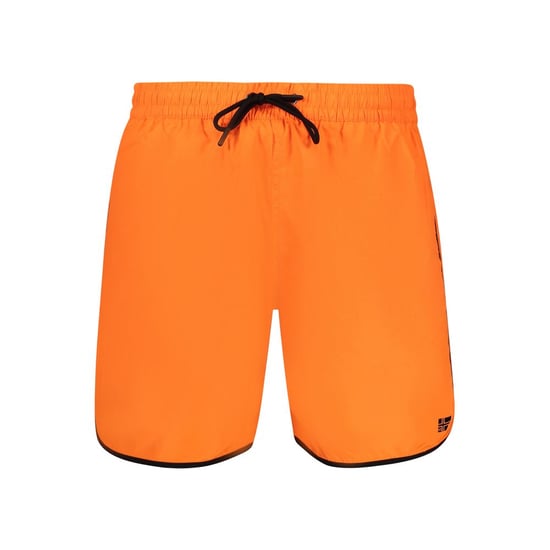 Norwegen 1963 Arancione Polyamid Herren Bade-Shorts - Image 1