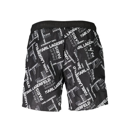 Karl Lagerfeld Schwarze Polyester Herren-Badehose - Image 2