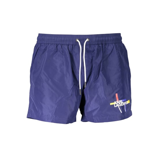 Karl Lagerfeld Blaue Polyester Herren Badeboxer - Image 1