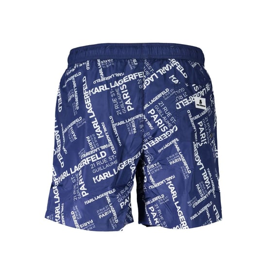 Karl Lagerfeld Blu Polyester Herren Badeboxer - Image 2