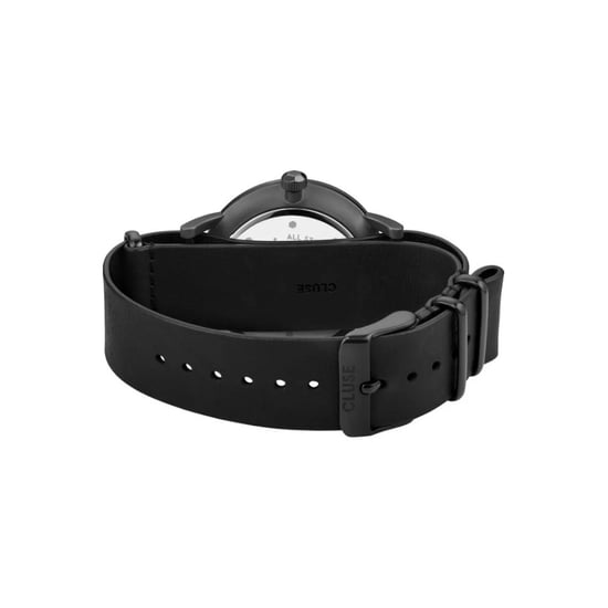 Cluse Schwarze Lederarmbanduhr - Image 2