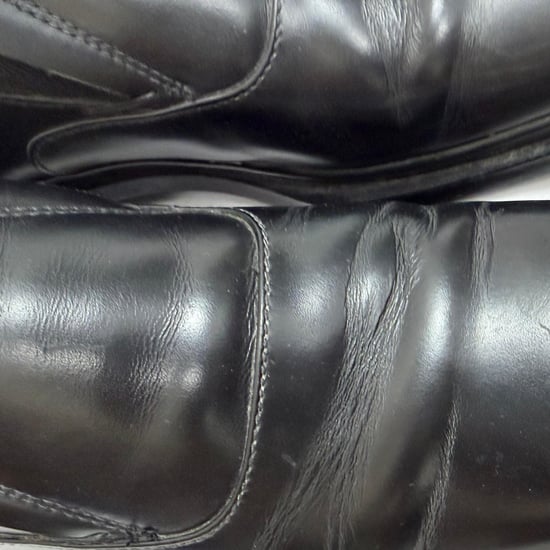 Prada Schwarzleder Slipper mit quadratischer Zehenpartie - Image 6