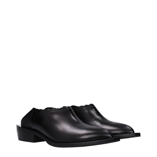 Moschino Schwarze Leder-Pantoletten - Image 2