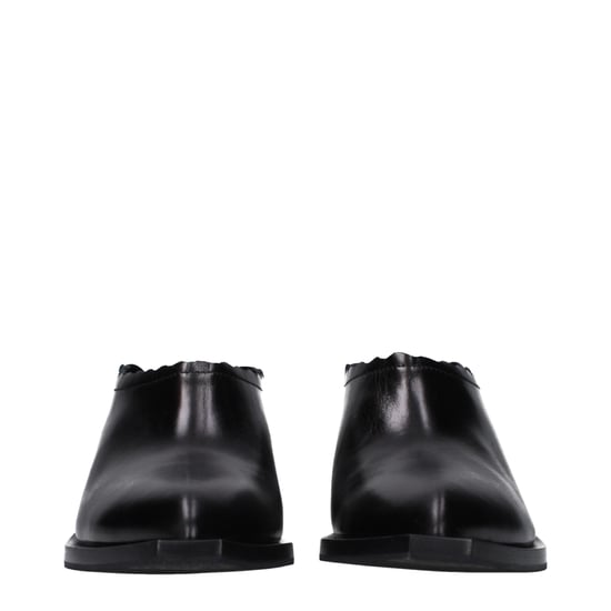 Moschino Schwarze Leder-Pantoletten - Image 3