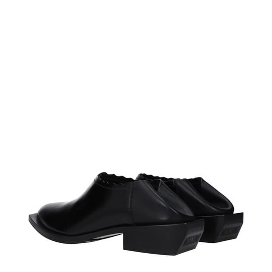 Moschino Schwarze Leder-Pantoletten - Image 4