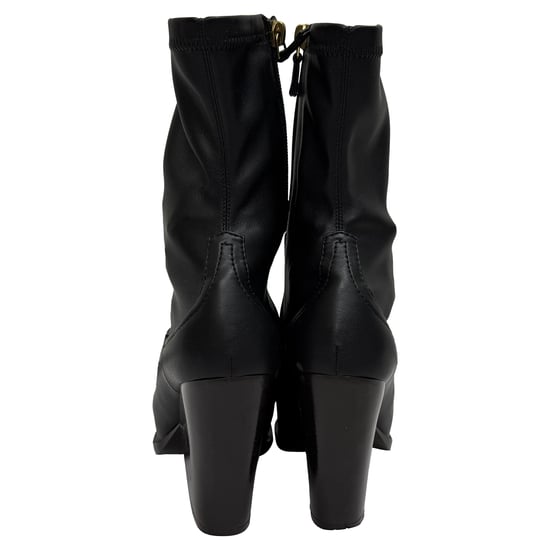 Stella McCartney Cowboy 80 Knöchelstiefel aus schwarzem Kunstleder - Image 3