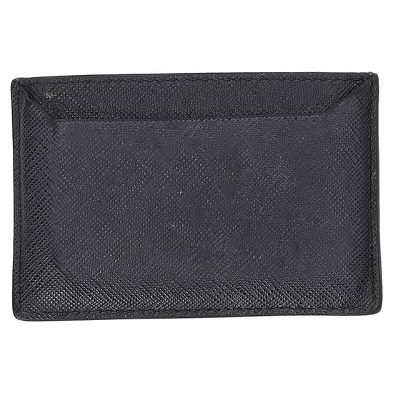 Prada Lux Kartenetui aus schwarzem Saffiano-Leder - Image 2