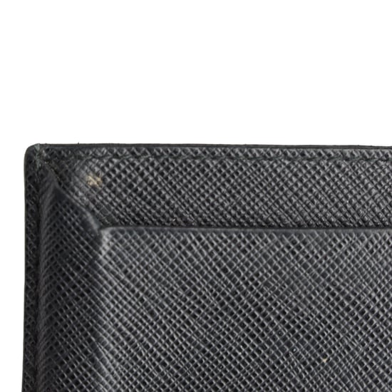 Prada Lux Kartenetui aus schwarzem Saffiano-Leder - Image 5