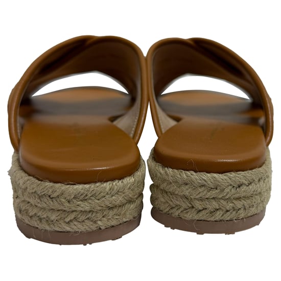 Gianvito Rossi Espadrilles mit Kreuzgurt in braunem Wildleder - Image 3