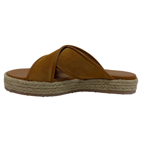 Gianvito Rossi Espadrilles mit Kreuzgurt in braunem Wildleder - Image 4