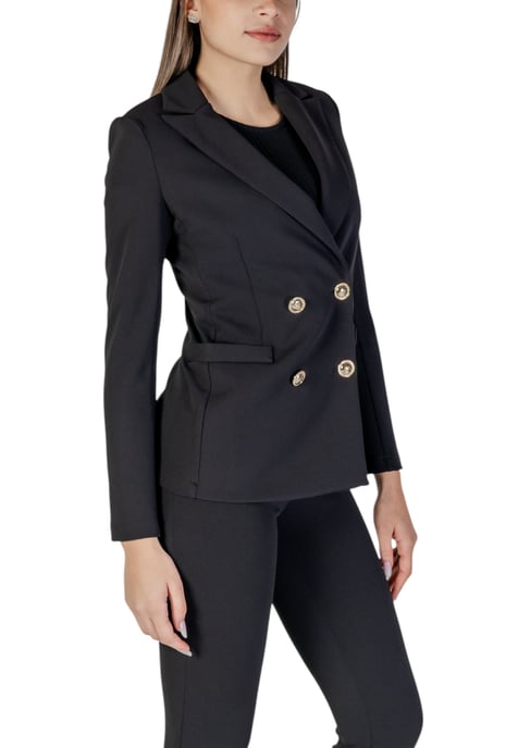 Schwarz Slim Fit Doppelreiher-Blazer - Image 3
