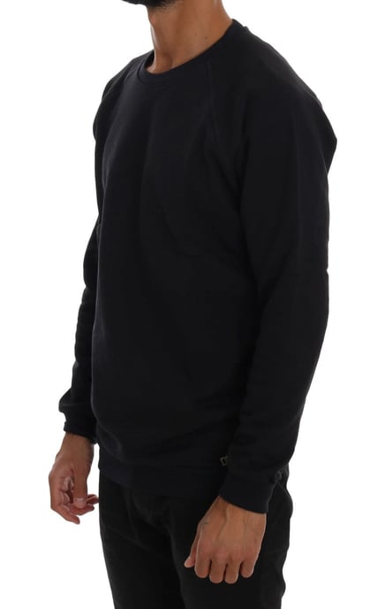 Daniele Alessandrini Blauer Rundhalsausschnitt Baumwollpullover - Image 2