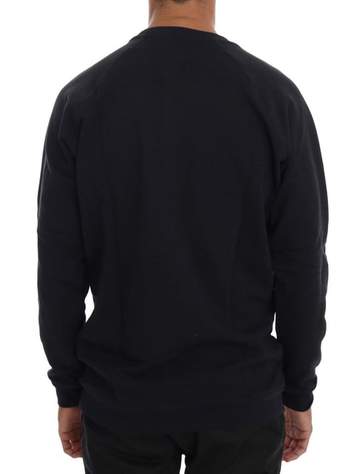 Daniele Alessandrini Blauer Rundhalsausschnitt Baumwollpullover - Image 3