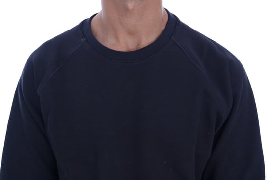Daniele Alessandrini Blauer Rundhalsausschnitt Baumwollpullover - Image 4