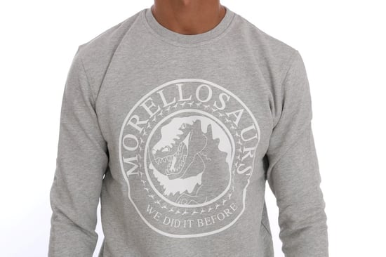 Frankie Morello Grauer Baumwoll-Crewneck-Pullover - Image 4